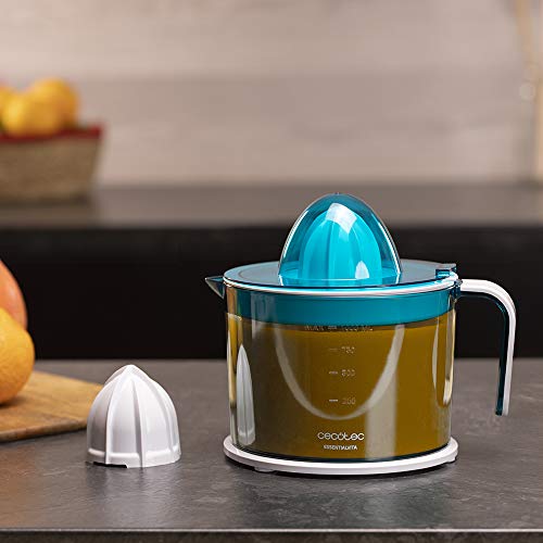 Cecotec - EssentialVita Electric Juicer with Adjustable Pulp Regulator & 2 Cones