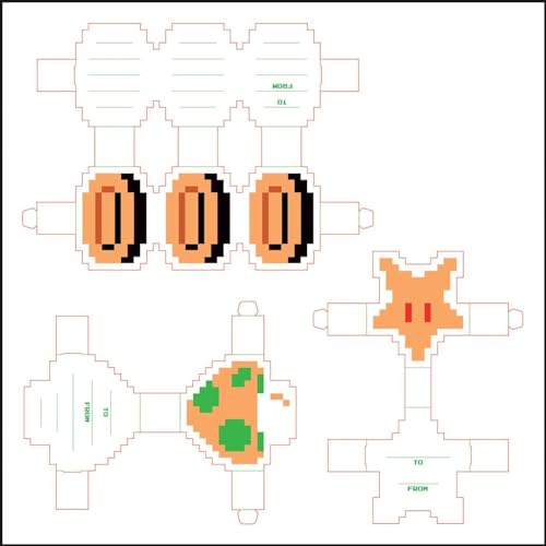 Super Mario Bros. 8-Bit Retro 2025 Wall Calendar with Bonus Diecut Notecards - Medaid International