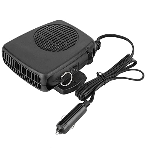Tyenaza - 12V 150W Car Fan Heater, Portable 2-in-1 Demister & Defroster