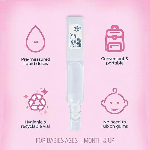 Boiron Camilia Teething Drops for Daytime and Nighttime Relief of Painful or Swollen Gums and Irritability in Babies - 30 Count|B005KG7U16