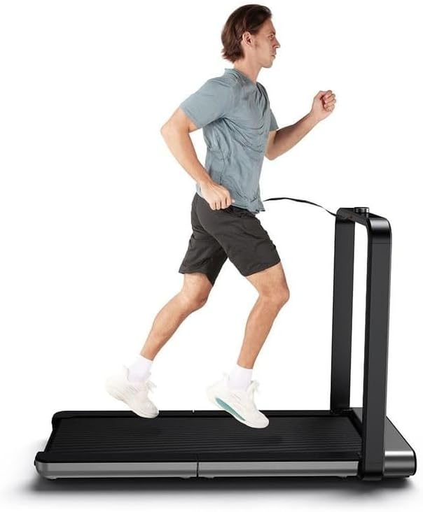 KINGSMITH Double fold Running Walking Pad NFC enabled smart sensors with integral aluminum alloy frame structure Speed 0.5 12 Km/H Walking In The Office, Gray, TRX21F, WalkingPad Treadmill X21|B07SSYX2WF