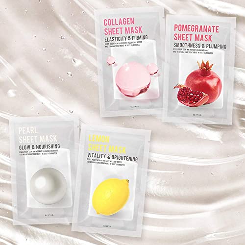 EUNYUL Purity Korean Collagen Face Mask for Skincare 8 Types x 1 Set Hydrating and Nourishing - Medaid International
