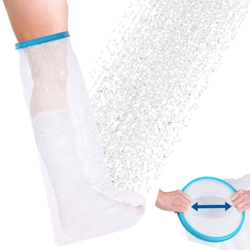 Japard - Watertight Full Leg Cast Cover for Shower, Extra Long 40" + 19.6"