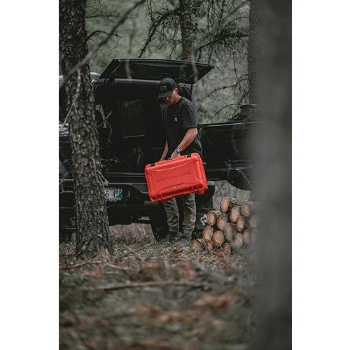 NANUK 938 Survival Gear Storage Case w/Wheels-for Preppers, Survivalist, First Aid and Emergencies - Waterproof, Dustproof, and Impact Resistant-Empty (Orange)
