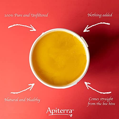Apiterra - Raw Honey Bulk 8 lbs Bucket Unfiltered Unpasteurized 100% Pure and Natural Wildflower Raw Honey - Medaid International