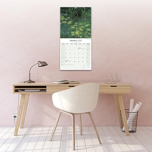 Monet Calendar 2026 | 12 Month Wall Calendar | Avonside Publishing | Plastic Free Packaging - Medaid International