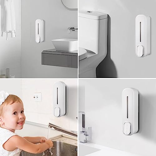 Tissting - Wall Mounted Soap Dispenser 300ml for Hand Soap, Shampoo, Conditioner
