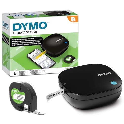 Dymo - LetraTag 200B Bluetooth Label Maker | Compact, Wireless, iOS & Android Compatible