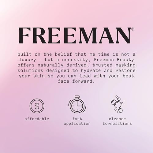 Freeman Exotic Blends Facial Mask 4 Piece Set, Peel-Off & Jelly Masks, Cleansing, Pore-Clearing & Hydrating Facial Masks, For All Skin Types, Includes Silicone Mask Brush, Vegan & Cruelty-Free - Medaid International