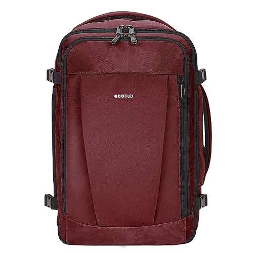 ECOHUB - Eco-Friendly Travel Backpack with USB Charging, Water Resistant, 30L Capacity