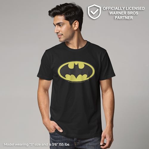 DC Comics Batman Basic Logo Mens T Shirt XXL Black - Medaid International