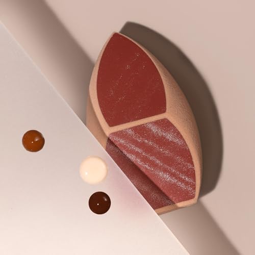 Real Techniques Makeupsaver Sponge, Makeup Blender Sponge For Liquid & Cream Formulations, Natural Finish & Reduces Makeup Waste, Targeted Application, Cruelty & Latex-Free, 1 Count - Medaid International