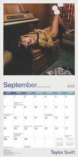 Taylor Swift OFFICIAL | 2025 7 x 14 Inch Monthly Mini Wall Calendar | Plastic-Free | BrownTrout | Music Pop Singer Songwriter Celebrity - Medaid International