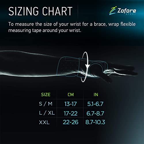 Zofore Sport - Carpal Tunnel Wrist Brace with Metal Splint, Pain Relief & Support