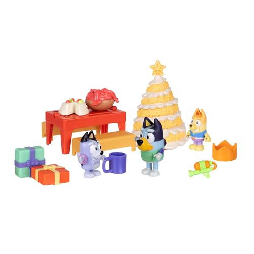 Bluey's Christmas Swim Advent Calendar, This Very Festive Bluey Surprise Pack Has 24 Surprises Behind 24 Different Windows, Includes 3 Christmas Swim Figures, 18 Accessories And 3 Stickers To Reveal - Medaid International