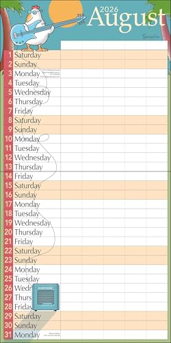 Sandra Boynton's 17-Month 2025-2026 My Family Wall Calendar - Medaid International