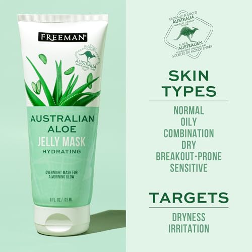 Freeman Exotic Blends Facial Mask 4 Piece Set, Peel-Off & Jelly Masks, Cleansing, Pore-Clearing & Hydrating Facial Masks, For All Skin Types, Includes Silicone Mask Brush, Vegan & Cruelty-Free - Medaid International