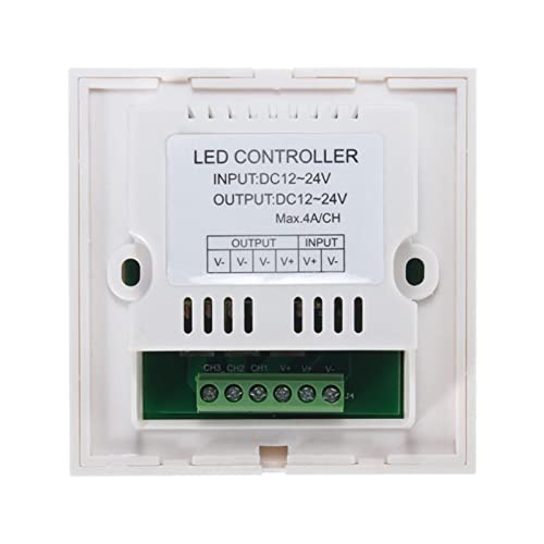 Mseuro - LED Touch Dimmer TM06 Black Panel, Durable, Easy Control, Monochrome Lighting