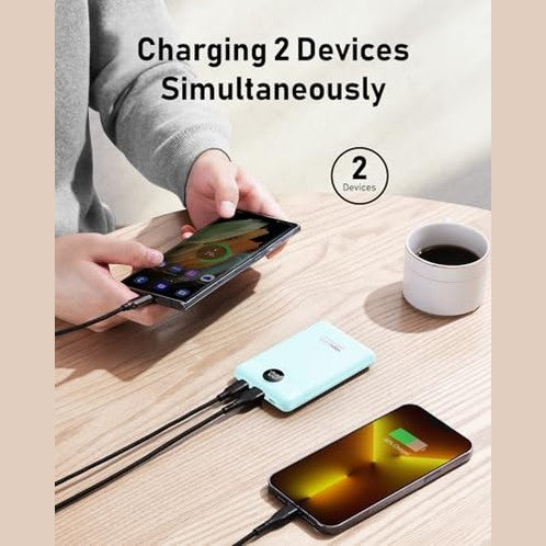 Veektomx - 10000mAh Mini Power Bank with 22.5W Quick Charge & USB C PD