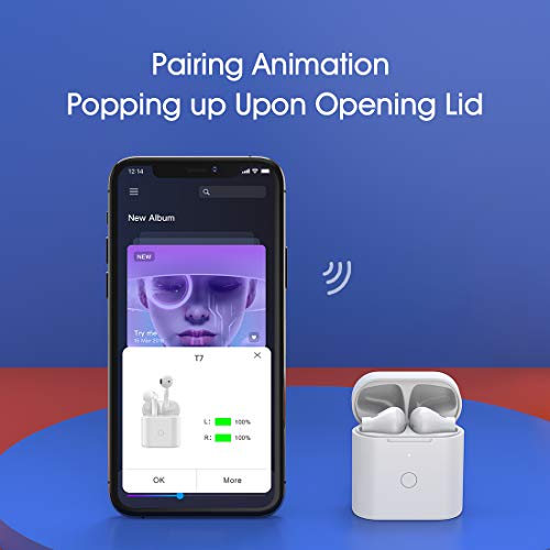 QCY - T7 Wireless Bluetooth Earbuds, Touch Control, IPX5 Waterproof, 25H Playtime