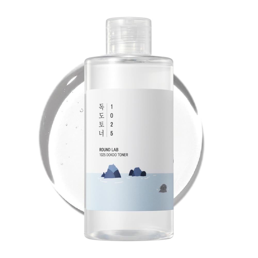 ROUND LAB 1025 Dokdo Toner 6.76 Fl Oz, Oil Control and Reduces Excess Sebum, Gentle Exfoliating Facial Toner, Deep Sea Water for Moisturization, Soft Finish Without Stickiness, Korean Skin Care - Medaid International
