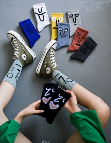 MORSNE Funny socks Novelty Cute Cool Colorful Cotton socks for Women and Men Cozy Gifts,10 pairs set - Medaid International