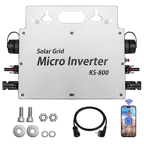 E-Polar - 800W IP65 Waterproof Solar Inverter with WLAN App for Balcony