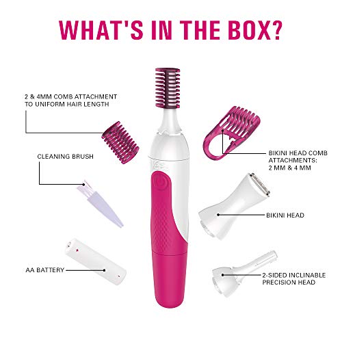 Veet - Waterproof Electric Trimmer for Women, Sensitive Touch, Compact Design