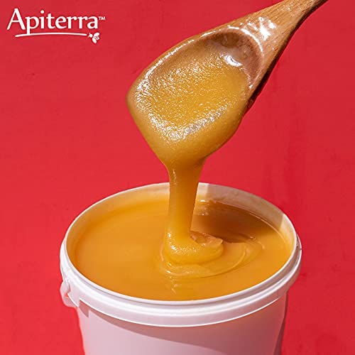 Apiterra - Raw Honey Bulk 8 lbs Bucket Unfiltered Unpasteurized 100% Pure and Natural Wildflower Raw Honey - Medaid International