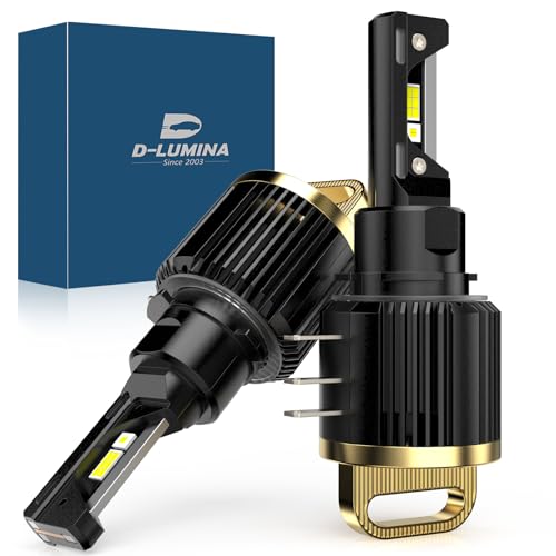 D-Lumina - H15 LED Headlight Bulb, 130W, 26000LM, 6500K, Error Free, Pack of 2