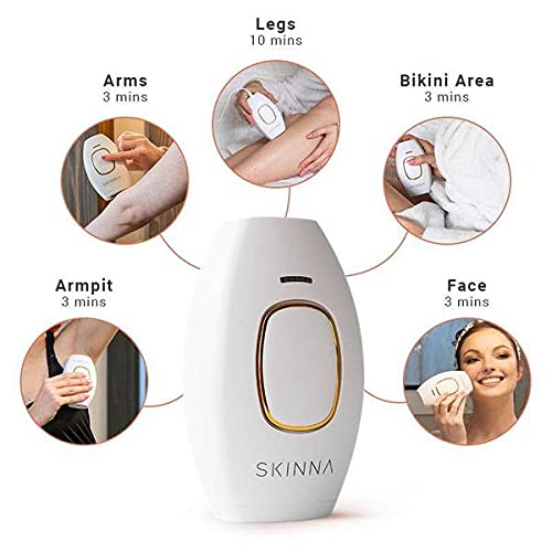 Skinna IPL Laser Hair Removal System | Laser Hair Remover, Permanent Hair Removal for Women & Men | Hair Laser Removal at Home for Face, Arms, Legs, Body, Bikini Line | Painless Hair Removal Laser - Medaid International