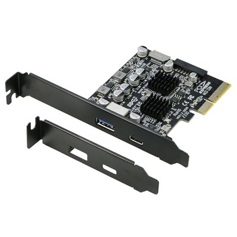 Riitop - USB 3.1 PCIe Card, 10Gbps Speed, 20Pin + Type-E + USB C Adapter
