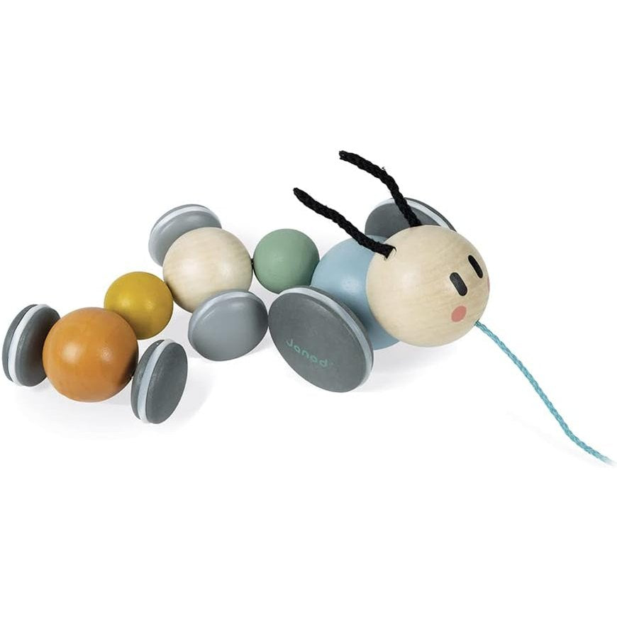 Janod - Sweet Cocoon Pull-Along Caterpillar