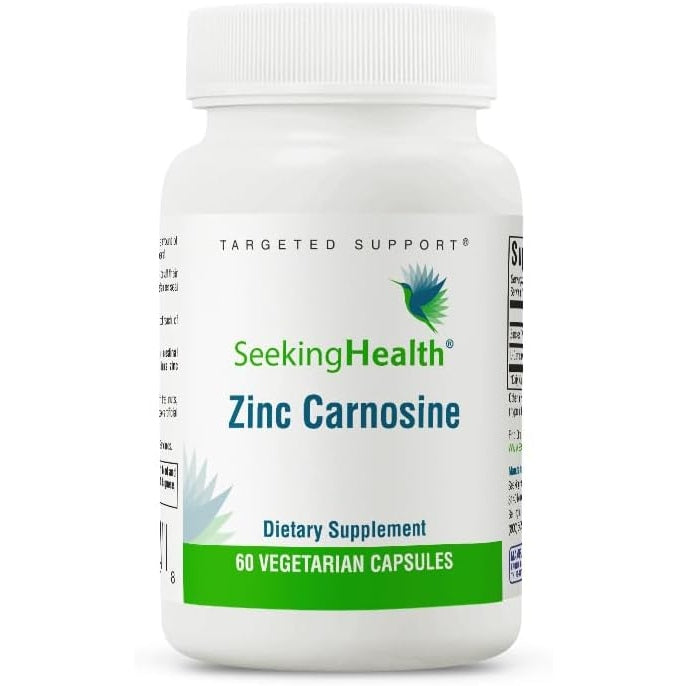 Seeking Health Zinc Carnosine - Digestive Health & Immune System Support Supplement - Zinc L-Carnosine Capsules for Antioxidant Support - 60 Capsules