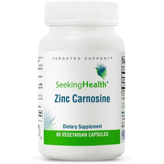Seeking Health Zinc Carnosine - Digestive Health & Immune System Support Supplement - Zinc L-Carnosine Capsules for Antioxidant Support - 60 Capsules