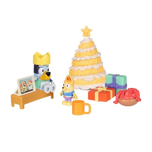 Bluey's Christmas Swim Advent Calendar, This Very Festive Bluey Surprise Pack Has 24 Surprises Behind 24 Different Windows, Includes 3 Christmas Swim Figures, 18 Accessories And 3 Stickers To Reveal - Medaid International