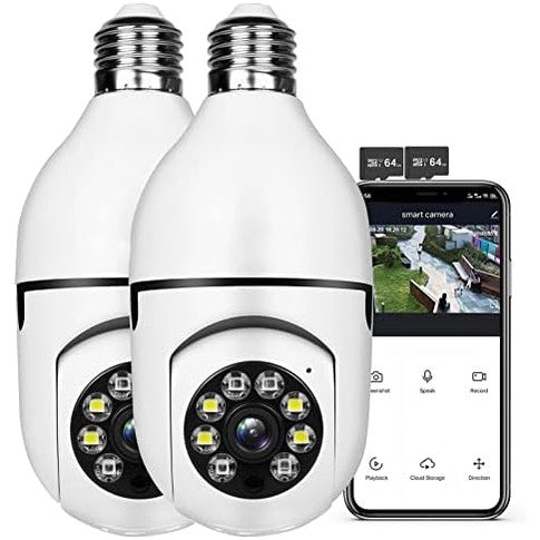 Wireless Bulb Camera WiFi 1080P
