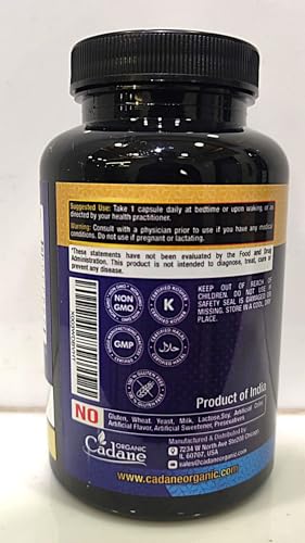 Organic Cadane 7in1 Pure Berberine Supplement with Quercetin, Ceylon Cinnamon, Resveratrol, Milk Thistle, Grape Seed, and Black Pepper - 90 Capsules for 3-Month Supply - Immunity Health Support - Medaid International