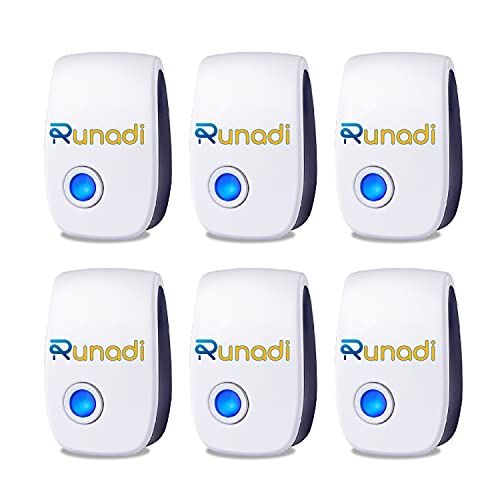 Bezano - Ultrasonic Mouse Repellent 6 Packs, Durable Pest Control, Wide Coverage