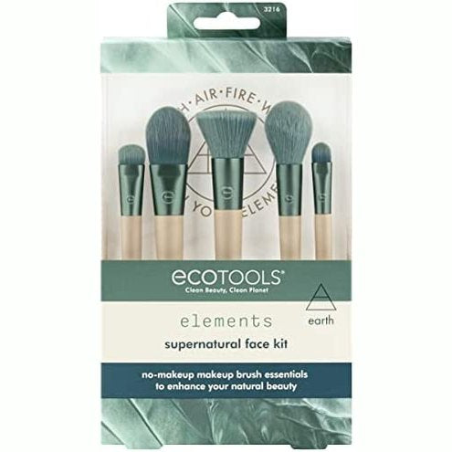 Ecotools supernatural face kit elements collection brush set 5 brushes