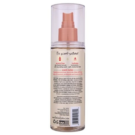 Tree Hut Fragrance Mist - Coco Colada - 6 fl oz - Hydrating, Alcohol-Free Formula - Summer Scent with Coconut, Pineapple, and Coconut Milk Notes - Medaid International