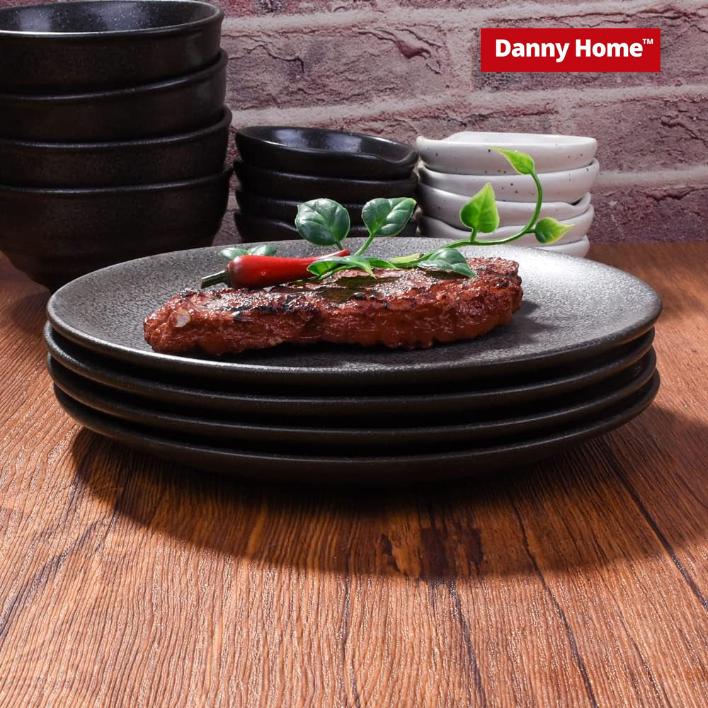 Danny Home 7.5-Inch Porcelain Flat Plate 1-Piece
