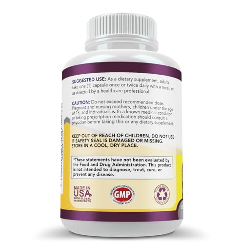 Simply Natures Pure Premium Berberine HCl 500mg - 120 Capsules - Cardiovascular Gastrointestinal Immune Support - Chromium Cinnamon - Medaid International