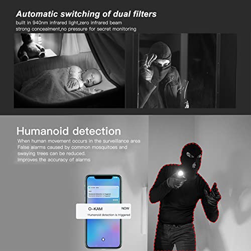 Tyxz - Wireless Mini Camera, 150° Wide Angle, 3MP HD, Night Vision, APP Control