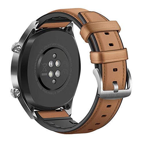 Huawei - Classic Stainless Steel Smartwatch with AMOLED Display & Hybrid Strap