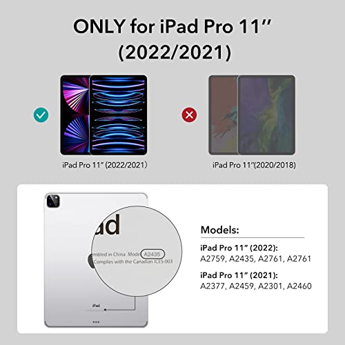 Esr - Rugged iPad Pro 11 Case with Screen Protector, Magnetic Cover & Stand