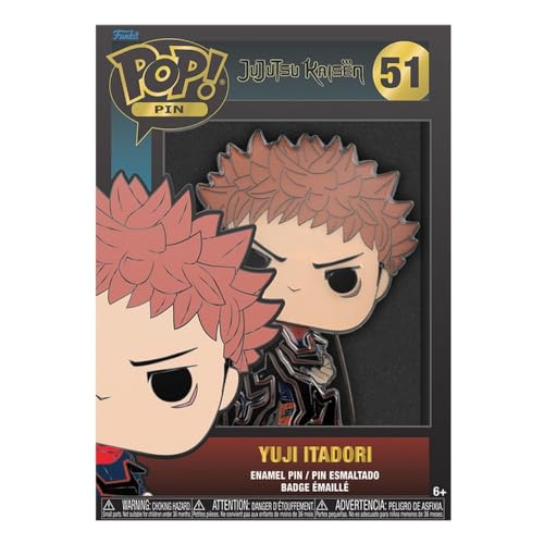 Funko - Jujutsu Kaisen Yuji Itadori Pop! Pin, Collectible Anime Enamel Pin