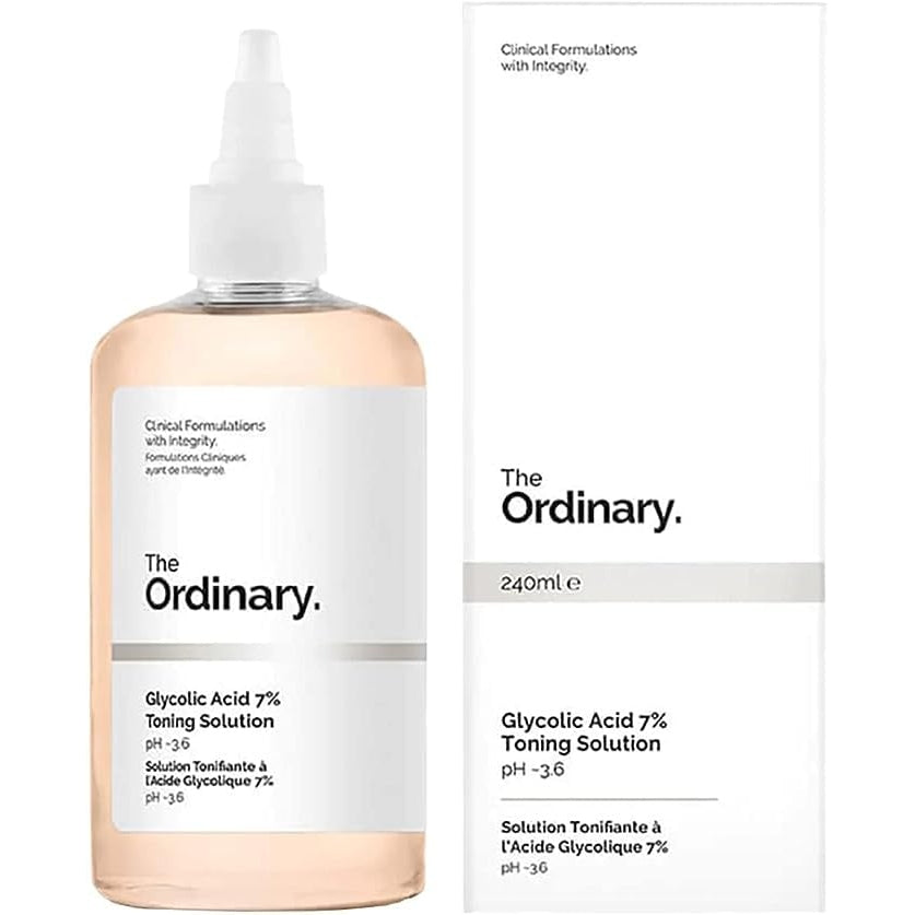 The Ordinary Glycolic Acid 240ML 7% Toning Resurfacing Solution, Ordinary Glycolic Acid Solution, Acido Glicolico The Ordinary para Las Axilas, Ordinary Peeling Solution (Size : 1PCS) - Medaid International