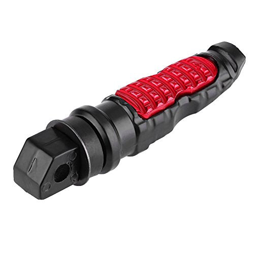 Ymiko - Aluminium Motorbike Pedals with Non-Slip Ergonomic Design, 8mm Hole, Universal Fit