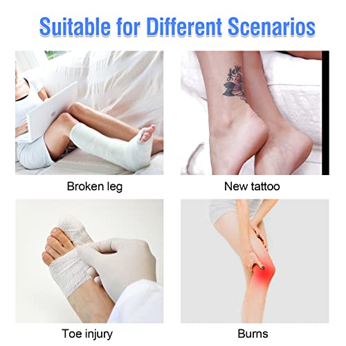 Divvsck - Waterproof Leg Cast Cover for Shower, Reusable, Watertight Seal, Keeps Wounds Dry